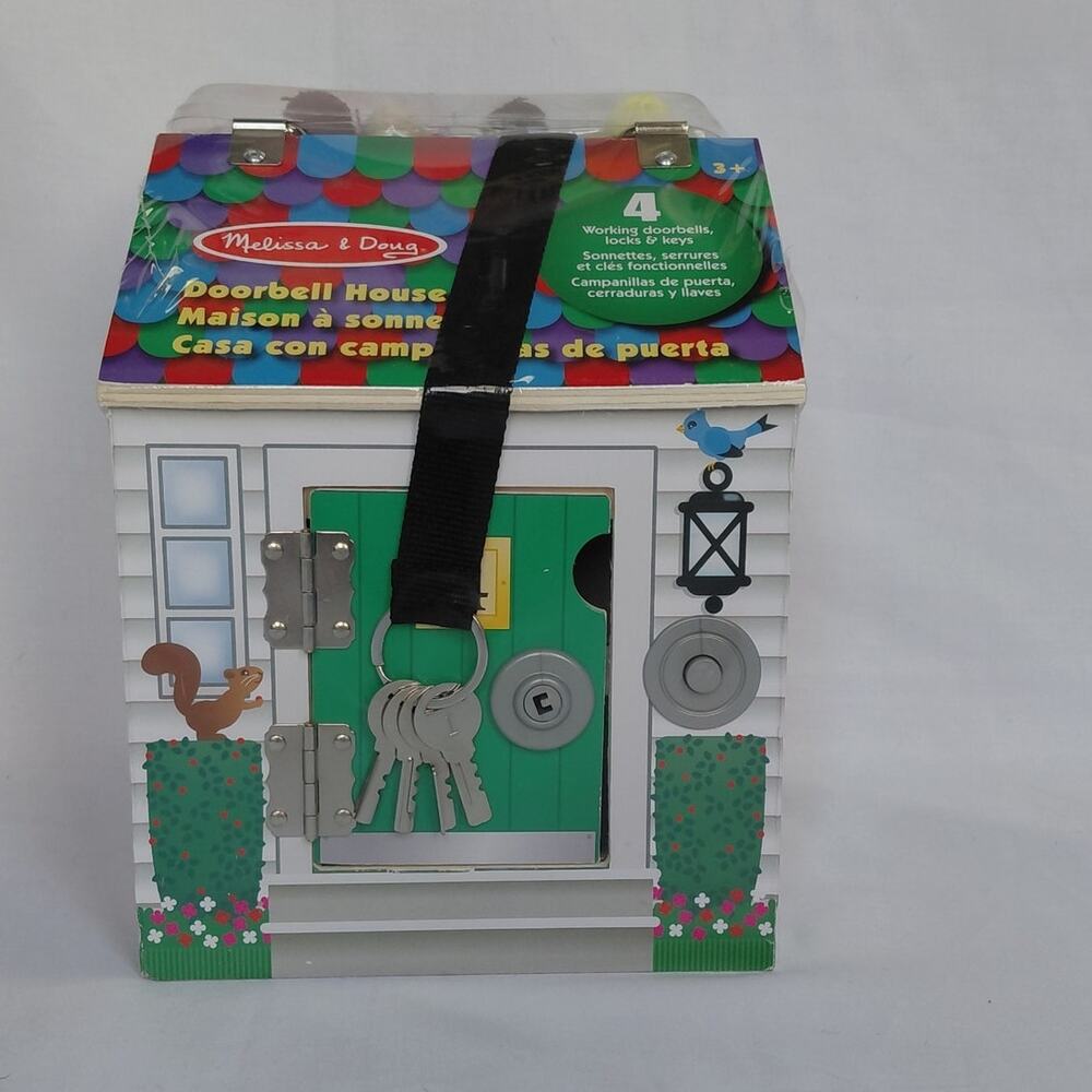 NEW Melissa & Doug Wooden Doorbell Dollhouse NIB